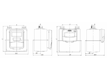 Medidor inteligente de gas, LoRa / LoRaWAN