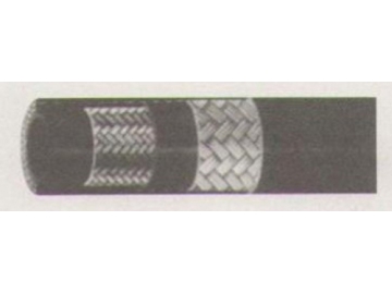 Manguera con cubierta trenzada por alambre y textil ( SAE 100 R5 )