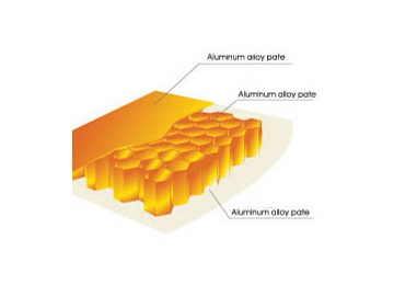 Placa de aluminio de nido de abeja