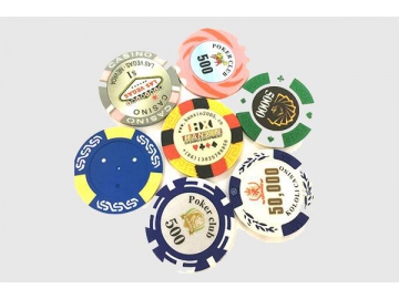 Fichas y token de póker de arcilla
