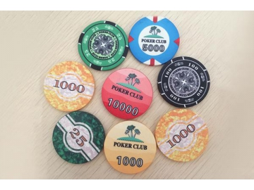 Fichas y token de póker de cerámica