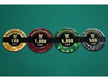Fichas de casino póker de acrílico
