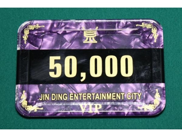 Fichas de casino póker de acrílico