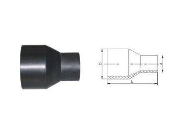 Accesorios de fusión a tope, accesorios para tuberías HDPE para gas