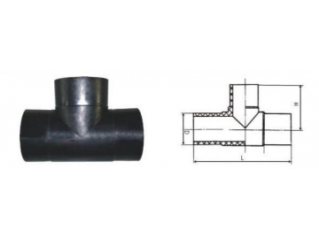 Accesorios de fusión a tope, accesorios para tuberías HDPE para gas