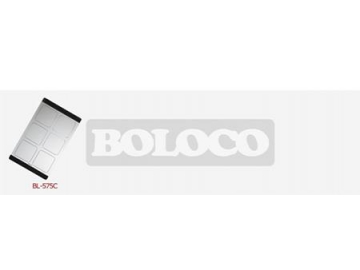 Fregadero de dos cubetas rectangulares de acero inoxidable BL-766