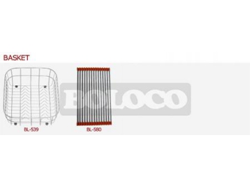 Fregadero de dos cubetas rectangulares de acero inoxidable BL-766
