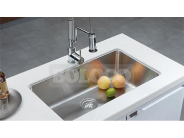 Fregadero de 1 cubeta de acero inoxidable con acabado satinado BL-639