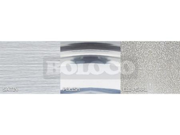 Fregadero de una cubeta de acero inoxidable con acabado satinado BL-834C