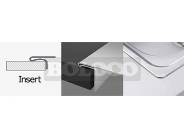 Fregadero de acero inoxidable de 2 cubetas y 1 escurridor BL-895