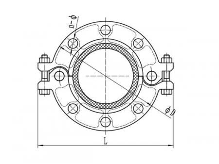 Brida ranurada ANSI 125/150