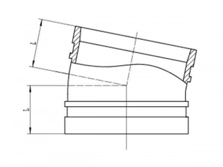 Codo ranurado 11 1/4°