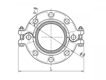 Brida ranurada ANSI 125/150