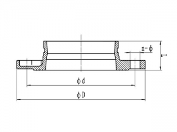 Adaptador de brida ranurada PN16