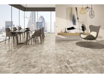 Baldosas de cerámica imitación mármol Gris Nube  (Baldosas de cerámica para pared, Baldosa de cerámica para piso, Baldosa de cerámica para interiores, Baldosa para exteriores)