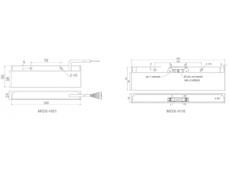 Sensor de Guiado Magnético MGS-H01/H16; Sensores de Guía Magnética