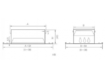 Rejilla de simple deflexión serie QD-LFK2