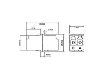 Adaptador de Fibra Óptica LC, Adaptador de Fibra Óptica LC Simplex/ Dúplex