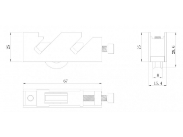 Ruedas Fijas C013; Ruedas para Puertas y Ventanas Corredizas