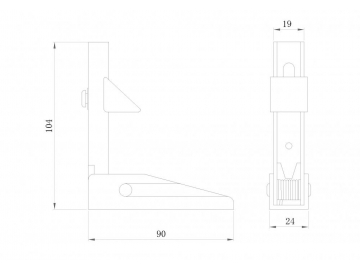 Cerrojo SM001; Accesorios para Puertas y Ventanas; Herrajes para Puertas y Ventanas