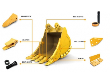 Dientes de Cuchara para Excavadoras; Dientes y Puntas de Cuchara, para Maquinaria Pesada; Dientes y Puntas para Cucharon; Piezas de Desgaste