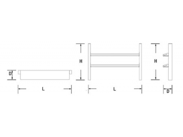 Estante rack (cara simple)