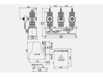 Disyuntor de vacío para exterior, ZW43-12/24F