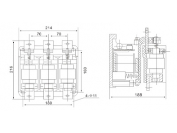 Contactor en vacío CKJ5-125/250/400/600