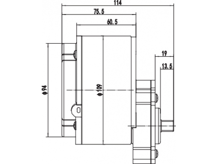 Motor DC de Imán Permanente, con Escobillas 450W - ZD109AZ5; Motor para Control de Desplazamiento Horizontal