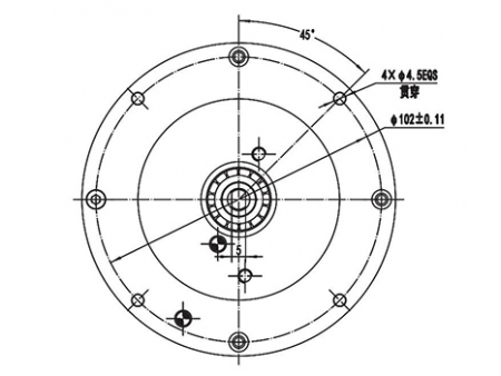 Motor DC de Imán Permanente, con Escobillas 350W - ZD109A1; Motor para Sistema de Elevación