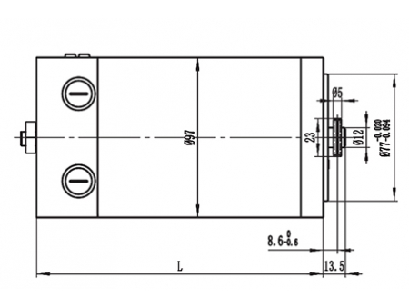 Motor de Imán Permanente, con Escobillas 500-600W - ZD097A1; Motores CC con Escobillas