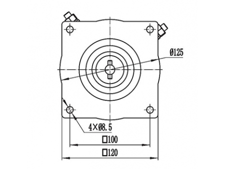 Motor de Imán Permanente, con Escobillas 800-1000W - ZD125A2; Motor de Corriente Continua