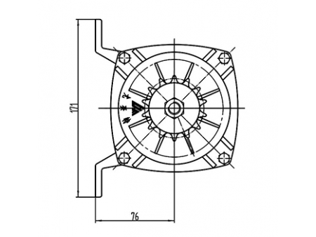 Motor de Imán Permanente sin Escobillas 350-750W, TF120AHF