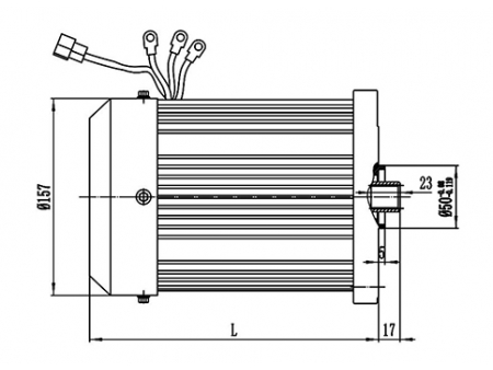 Motor de Imán Permanente sin Escobillas, 1200-1500W - TF133AH