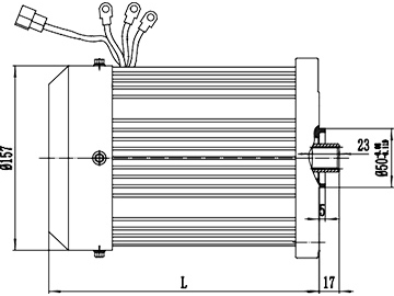 Motor de Imán Permanente sin Escobillas 1000-1200W, TF133BH