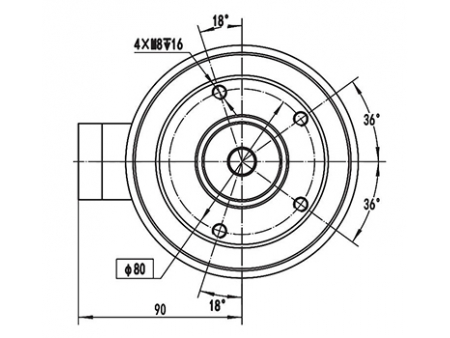 Motor DC de Imán Permanente sin Escobillas 900W (3100 RPM), TF110AH2; Motor para Control de Desplazamiento Horizontal