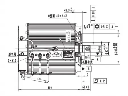 Motor de tracción 35000W (sin escobillas), TR300A