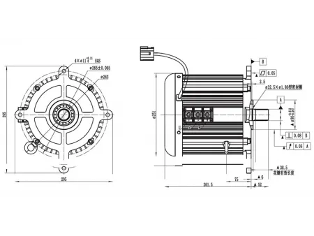 Motor de tracción 13000W (sin escobillas), TR210DXF
