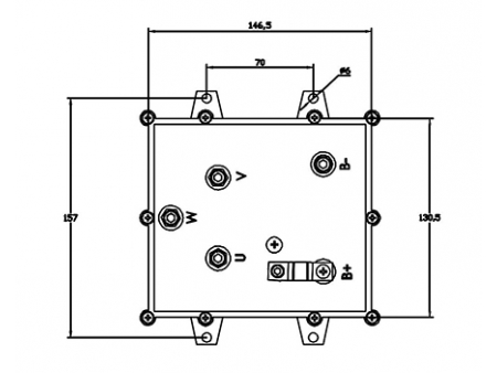 Controlador de Motor de 1500W (Onda Cuadrada), KTF03018A-C3