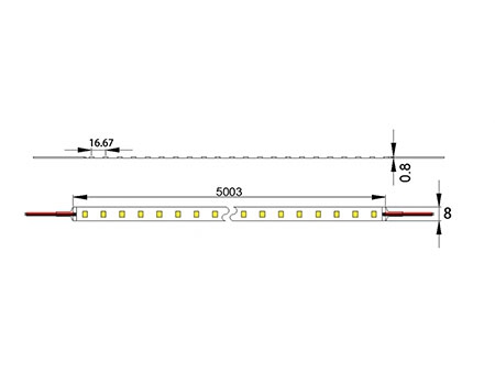 Tira LED blanco SMD2835 (12W)