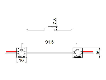 Módulo LED, retroalimentación MKX230B (0.36W)