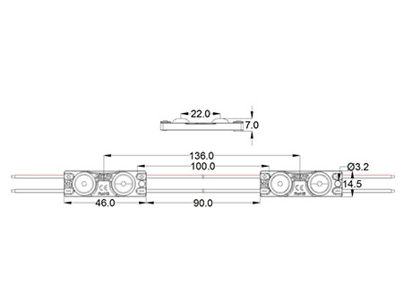 Módulo LED, retroalimentación MKX218B(0.72W)