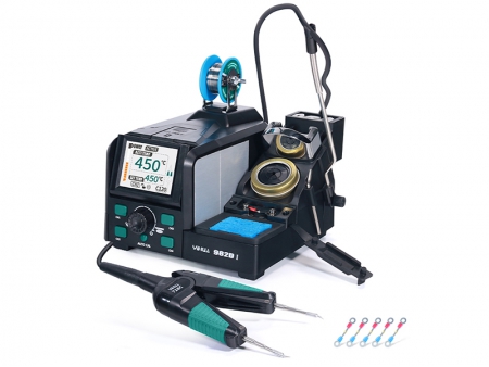 Estación de soldadura para desoldadura y retrabajo YIHUA 982D I con micropinzas ajustables