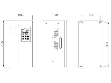 Fuente de alimentación de calentamiento por inducción 5-8kW (Montado en pared), Fuente de poder