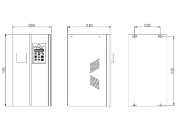 Fuente de alimentación de calentamiento por inducción 8-15kW (Montado en pared), Fuente de poder