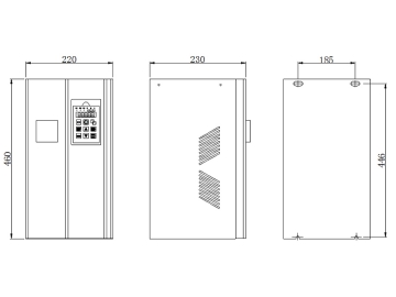 Fuente de alimentación de calentamiento por inducción 20-30kW (Montado en pared), Fuente de poder