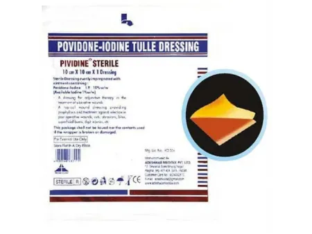 Envasadora automática de gasas con povidona yodada