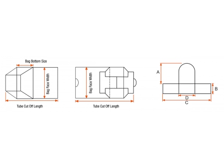 Máquina para fabricar bolsas de papel con manija enrollada automática, tipo rollo continuo,  SBH330B/450B-HD