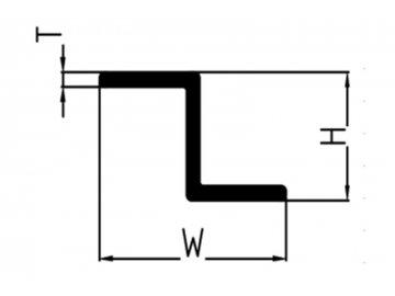 Perfiles de Aluminio en Forma de “Z”