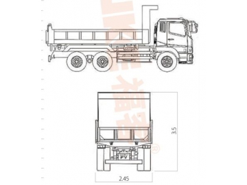 Camión volquete, FK6-160T